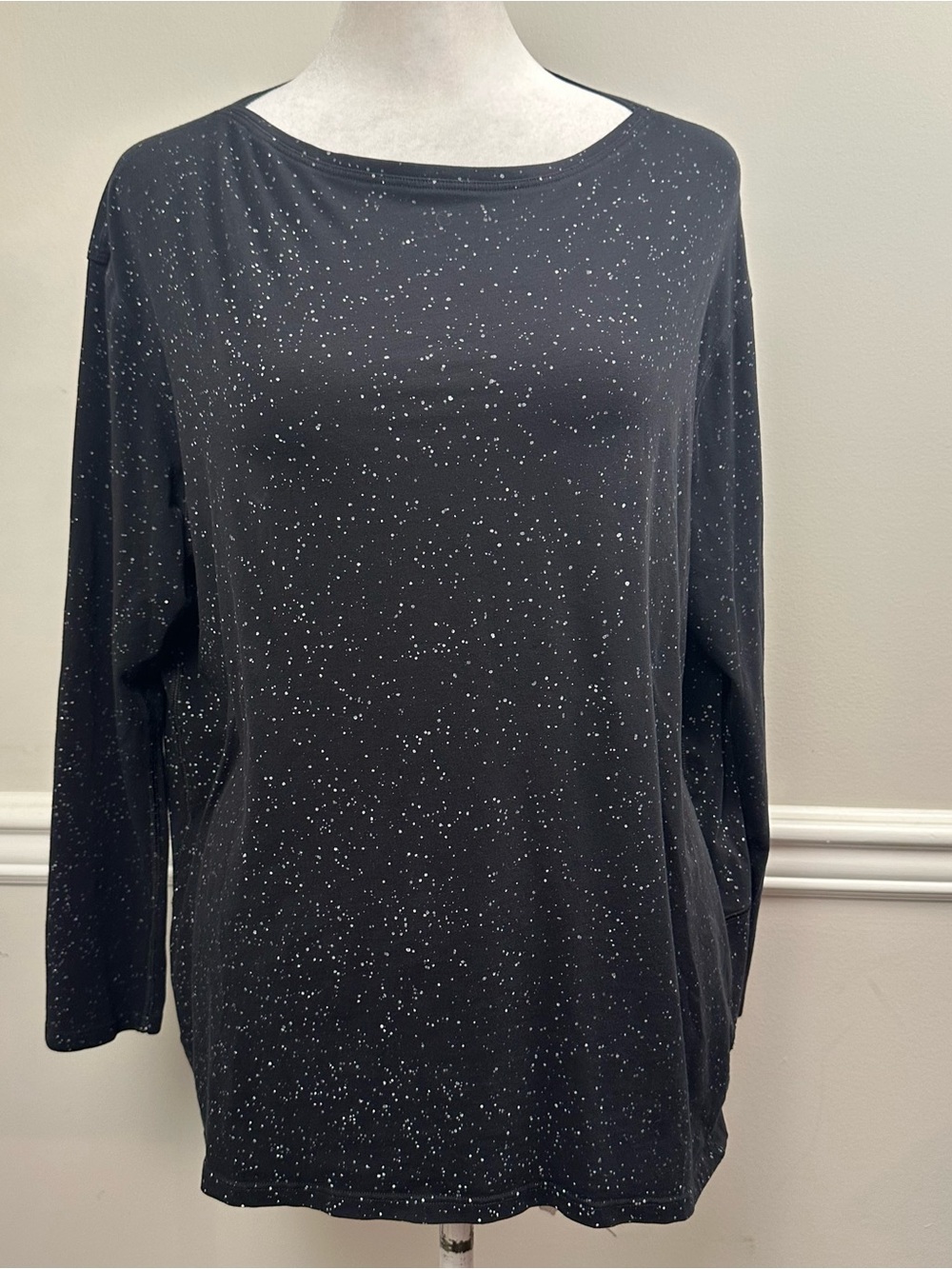 lululemon athletica Black Long Sleeve Speckled Top